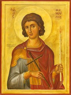St. Phanourius Commemorated on August 27 We know nothing for certain about the background of Saint Phanourius, nor exactly when he lived.