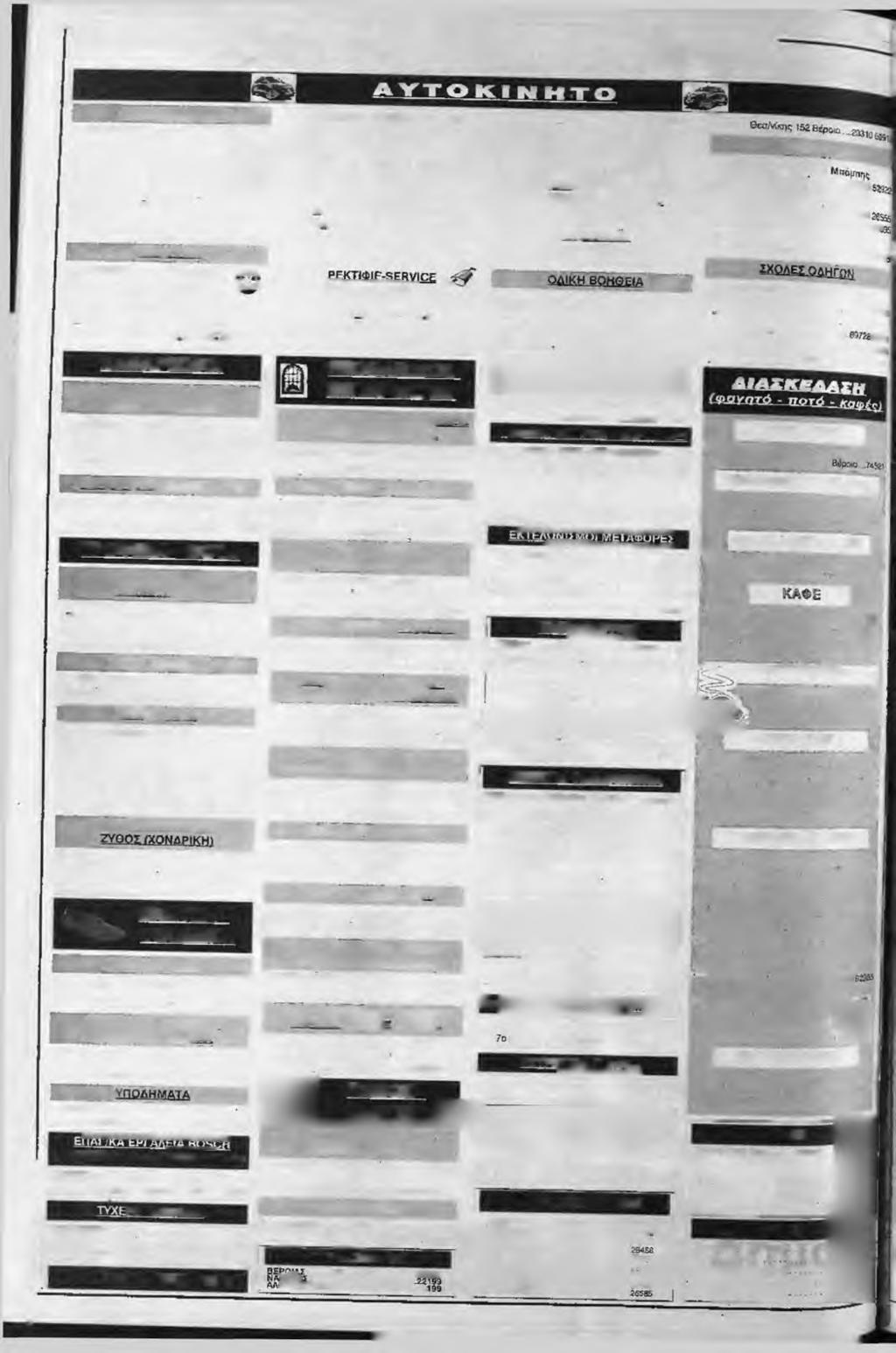 Χρήσιμα όλο το 24upo f l ΑΝΤΙΠΡΟΣΩΠΕΙΕΣ AÜDI-WV'A. ΤΕΓΟ ΥΣΗΣ Θεσ/vfaης 121 Bépojq...2331D 6362Θ M ERCED ES BENZ - ΓΕΩ ΡΓΙΟ Σ KO ΠΑΣ Ν. Περιψ/κή Βέροιας...23310 61255 O PEL Ν. Περιφερειακή Βέροιας.,.