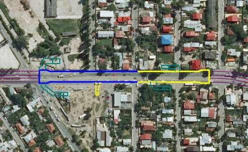 Fig. 1.4 Statia Laminorului 2. Statia Straulesti este delimitata de intersectia Bd.