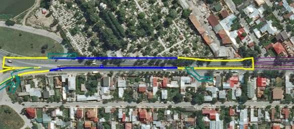 subtraversare pod si este amplasata in aliniamentul B-dului Bucurestii Noi, avand o lungime de