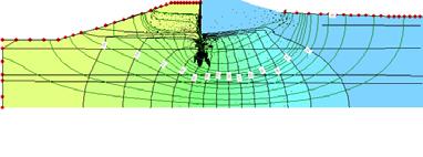 00 0 1 2 3 4 5 6 7 8 9 10 11 12 Displacement (in) Αναλύσεις PLAXIS