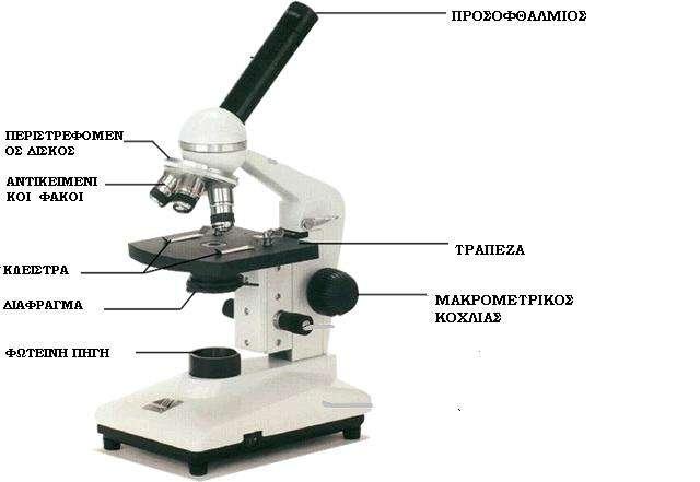 ΡΟΚΙΜΑΤΙΚΟΣ ΔΙΑΓΩΝΙΣΜΟΣ EUSO 2011-2012 ΕΚΦΕ ΚΑΛΛΙΡΟΛΘΣ Α) ΟΔΘΓΙΕΣ ΓΙΑ ΤΟ ΜΙΚΟΣΚΟΡΙΟ 1) Δομι Μικροςκοπίου: 2) Οι φακοί και οι μεγεκφνςεισ Οι αντικειμενικοί φακοί που κα χρθςιμοποιιςετε για τθν