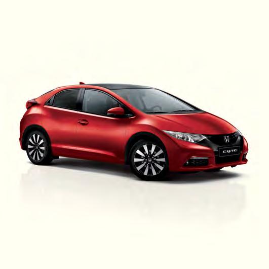 Farby Prvý dojem je rozhodujúci, a pretože model Civic Tourer je dostupný v širokej palete farieb, môžete