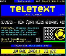 3 Τηλεκειµενογραφία (teletext) Σύστηµα ταυτόχρονης µετάδοσης σελίδων κειµένου µαζί µε το