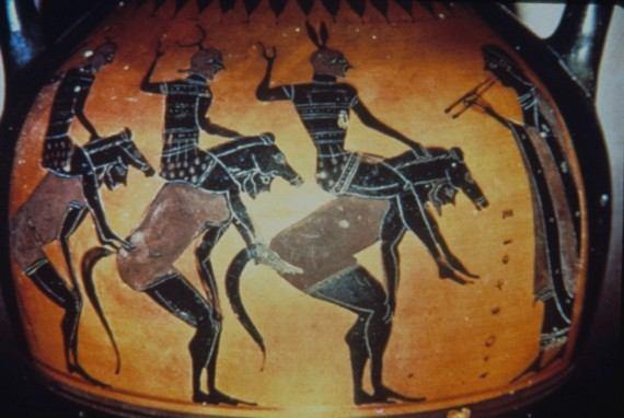 2.1.3 Χορός και μουσική στο θέατρο Διθύραμβος Ο Διθύραμβος ήταν λυρικό άσμα ενθουσιαστικού χαρακτήρα, προς τιμή του Διονύσου.