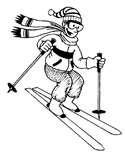 terenului Sectiune transversala printr-un ski de performanta 1- strat de ABS, cu
