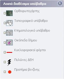 8. Η Υλοποίηση του PFLT Εικόνα 8.27. Σο επιμέρους μενού «εισμική πληροφορία» με τις αντίστοιχες επιλογές.