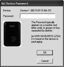 Επιλέξτε τη συσκευή που θέλετε να διαμορφώσετε και πατήστε Enter Password (Καταχώριση κωδικού πρόσβασης).
