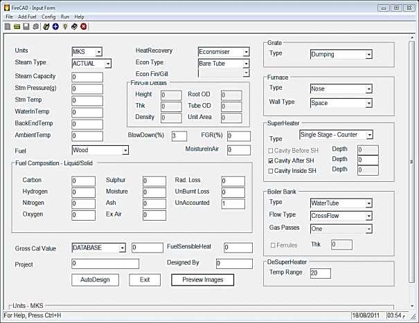 الفصل السادس برنامج تصميم المرجل البخاري يتم تنصيب البرنامج بالضغط المزدوج على االيكونة FireCADAllTrial واختيار FireCADGFB exe.