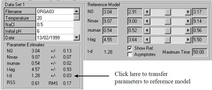 مقارنة مجموعتي البيانات comparing two data sets تستخدم لوحة unified model للمقارنة االحصائية بين مجاميع البيانات.