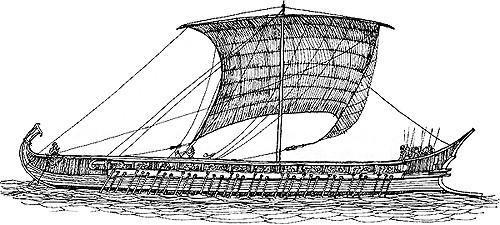 e)pei\ de\ a)fiknou~ntai, e)kbai/nousin e)k th~v new\v kai\ a)napau/ontai.