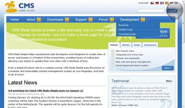 CMSMadeSimple: Το όνομα του CMSMadeSimple, αποτελεί την ακριβέστερη ένδειξη για τα πλεονεκτήματα του.