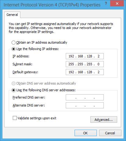 Διαμόρφωση σύνδεσης δικτύου στατικής IP 1. Επαναλάβετε τα βήματα 1 έως 5 της υποενότητας Διαμόρφωση σύνδεσης δικτύου δυναμικής IP/PPPoE.