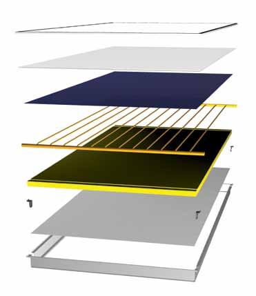 SOLARNI KOLEKTOR 1. Aluminiumski ram Proizvodnja solarnih kolektora u EUROTERMU je pod strogom kontrolom kvaliteta, da bi se postigle željene visoke perfomanse.