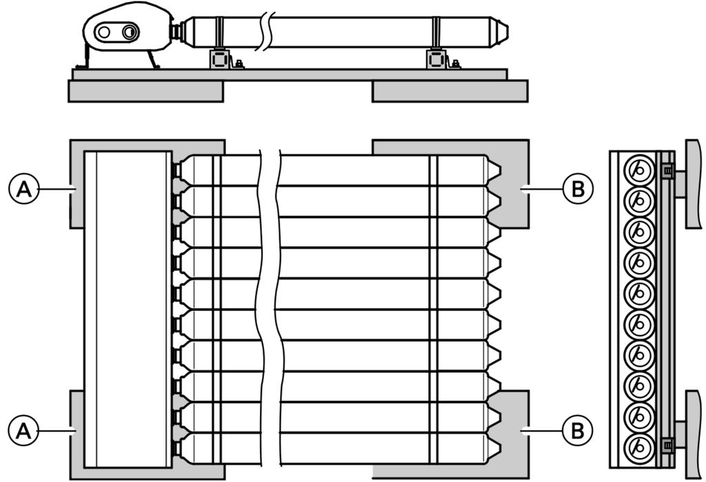 Upute za projektiranje i pogon (nastavak) Pritisak i maks. opterećenje podkonstrukcije na ravne krovove Izračun prema normi DIN 1055-4, 8/1986 i normi DIN 1055-5, 6/ 1975.
