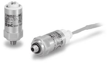 Precizie ridicată Controler separat (PSE/3) Senzori de presiune pentru aer Tip compact Seria PSE5 Domeniul presiunilor măsurabile Vacuum ( kpa) 3 Presiuni mixte ( kpa) PSE54 3 Opțiuni (Conector) C C