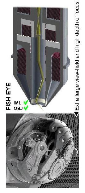Modul 'rocking beam' : este folosit pentru a obtine informatii despre structura cristalina a specimenului din difractia electronilor si consta in mentinerea aceleiasi pozitii a punctului in care