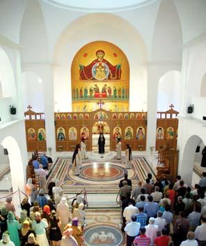 Στὸ ἱστορικὸ αὐτὸ γεγονὸς παρέστη, εὐλογῶν ἐκ τοῦ θρόνου, ὁ Σεβασμιώτατος Μητροπολίτης καὶ Καθηγούμενός μας κ.