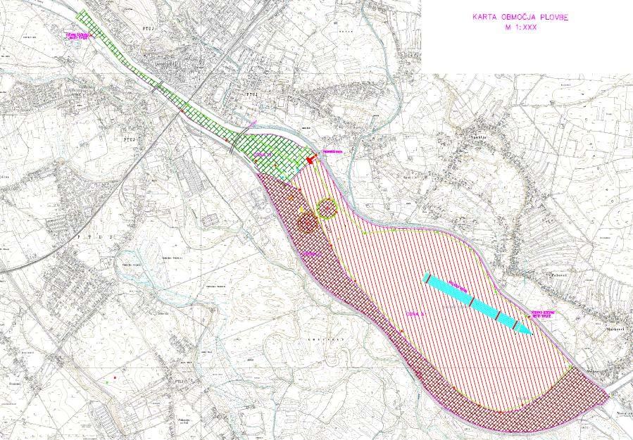 - 155 - AKTUALNI PROJEKTI S PODROČJA Za zagotovitev varne plovbe, ki izhaja iz morfoloških danosti, je omejen največji ugrez plovil na 1,50 m, prepovedana plovba v času, ko gladina pade pod koto