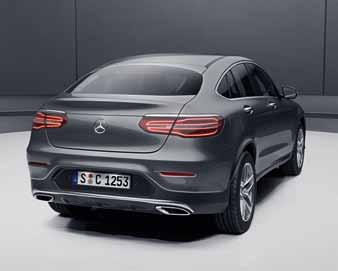 Κύρια χαρακτηριστικά εξωτερικού AMG Styling, με μπροστινή και πίσω ποδιά AMG Πλαίσιο παραθύρων και διακοσμητική λωρίδα αμαξώματος σε γυαλιστερό αλουμίνιο Ζάντες αλουμινίου AMG σχεδίασης 5 διπλών