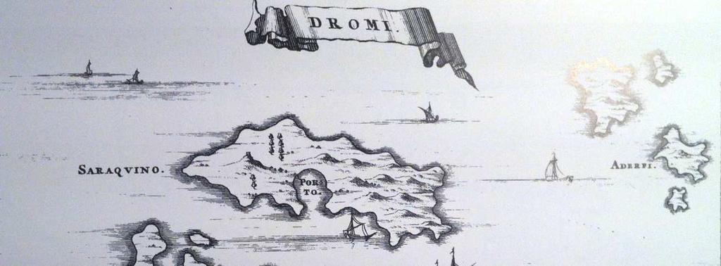 Εικόνα 18: Χάρτης Αλοννήσου - Περιστέρας, Dappe 1688 Για την υλοποίηση της συγκεκριμένης πρότασης και την ανάδειξη των ναυαγίων της περιοχής απαιτείται η εκπόνηση μουσειολογικής μελέτης η οποία θα