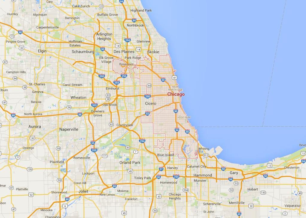 1.9 Σενάριο χρήσης του Area Profiler για το Chicago Η ενότητα αυτή περιγράφει τρία σενάρια χρήσης της εφαρμογής AreaProfilerγια τις ανάγκες του CitySense.