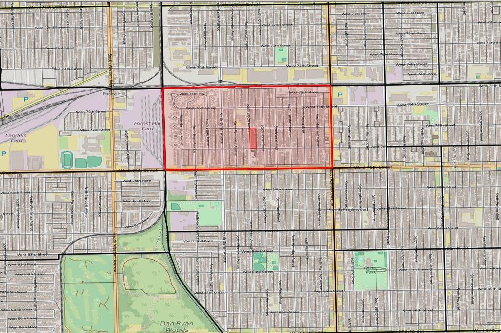 Εικόνα118. Census Blocks και census tracts 2.1.2 Census Tracts Η περιοχή του Chicago περιλαμβάνεισυνολικά 801 CensusTracts.