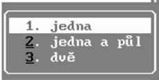 Podmenu Blok, naopak, slúži na zmeny a úpravy už hotového (napísaného) textu. Zmeňte teraz všetky odstavce požadované v úlohe. Inverzné vysvietenie bloku netreba brať do úvahy. Nemá vplyv na prácu.