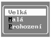 Riadkovanie Zmeňte riadkovanie rozprávky na dva. Obr. 18 Blok Řádkování Opäť budeme upravovať už hotový text a opäť použijeme blok. Tentokrát budeme meniť v podmenu Blok Řádkování.