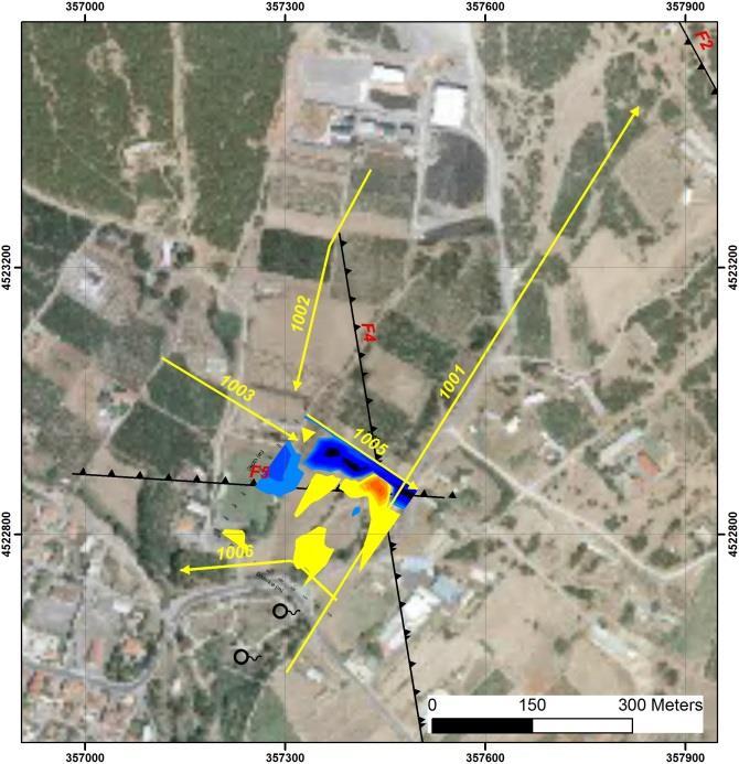 να εξεταστεί το ενδεχόμενο ενός πιθανού ρήγματος στο σημείο εκείνο.