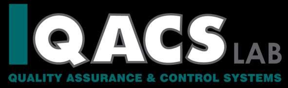 QACS Ltd Quality Assurance and Control Systems Αντιγόνης 1, 144 51, Μεταμόρφωση, Αθήνα Tηλ.: +30 210 2364745, Fax: +30 210 2934606 E-mail: info@qacs.gr Website: www.qacslab.