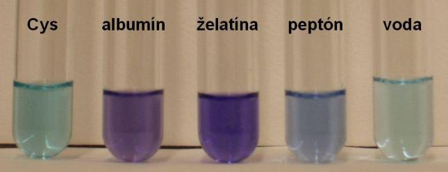 Je pomenovaná podľa zlúčeniny biuret, ktorá dáva rovnaké fialové sfarbenie ako bielkoviny a peptidy.