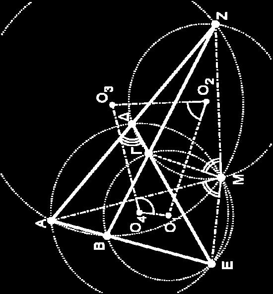 Τα κέντρα των περιγεγραμμένων κύκλων, είναι