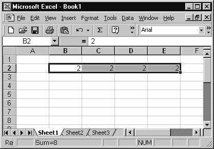 (3) Koristeći naredbe Edit/Copy i Paste, iskopirati redove od 3 do 8 u redove od 9 do 14. (4) Zameniti mesta ćelijama kopiranog teksta i kopiranog broja, ne menjajući red 1.