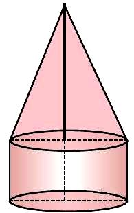 3 Ένα δοχείο με σχήμα κώνου που έχει ύψος 20 cm και ακτίνα βάσης 10 cm είναι γεμάτο νερό. Αδειάζουμε το παραπάνω δοχείο σε ένα άλλο δοχείο, που έχει σχήμα κύβου με ακμή 20 cm.