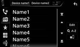 BLUETOOTH تحرير دليل الهاتف الرسال دليل الهاتف اذا كان الهاتف المحمول الموصول عبر بلوتوث متوافق مع وظيفة الوصول إلى دليل الهاتف )PBAP( يمكن
