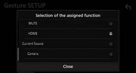 اإلعدادات 5 المس اتجاه حركة اليد. عناصر قائمة الضبط SETUP عرض شاشة قائمة <SETUP> 1 قم بعرض شاشة المصدر/اختيار الخيار.
