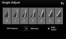 DDX916WS DDX916WSM عمليات لوحة الشاشة <Angle Adjust> 1 عرض شاشة Adjust>.