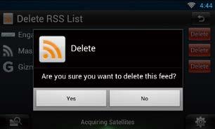 RSS موجز ÑÑإضافة أضف موجز.RSS ] في تطبيق.RSS المس [ اختر فئة. RSS موجز ÑÑحذف احذف موجز.RSS اضغط على الزر.