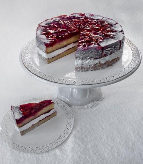 ŠOMLOJ TORTA kakaový korpus, vanilkový a smotanový krém, rumová aróma, hrozienka, orechy, čokoláda, 8 CITRONOVÁ TORTA S