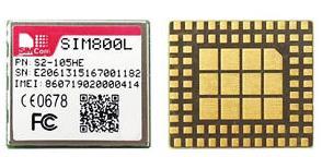 Εικόνα 5-12: O μικροελεγκτής Sim800L Εικόνα 5-13 : Το module που χρησιμοποιήθηκε στην υλοποίηση Ας αρχίσουμε να περιγράφουμε την διαδικασία που πρέπει να ακολουθηθεί για την επικοινωνία του GSM/GPRS