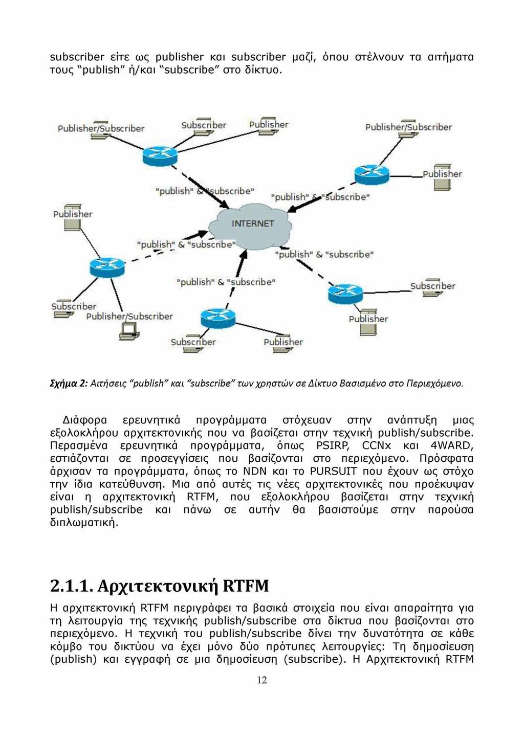 subscriber είτε ως publisher και subscriber μαζί, όπου στέλνουν τα αιτήματα τους "publish" ή/και "subscribe" στο δίκτυο.