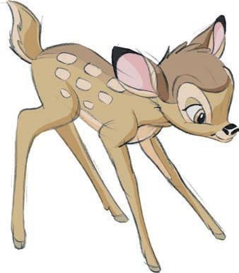 προβάλει την εικόνα του Bambi στο ταβάνι