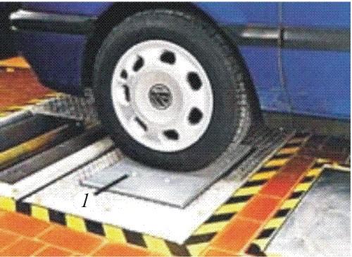 automobilului acţionează asupra platoului. Măsurările se fac mai întîi pe platoul nemişcat şi, pe urmă, în procesul de scădere a amplitudinii oscilaţiilor, începînd de la frecvenţa de 25 Hz.