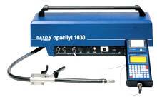 Opacimetrul OPACILYT 1030 (fig.8.12) măsoară: opacitatea gazelor, temperatura uleiului, turaţia motorului, concentraţia de funingine în gazele de evacuare.