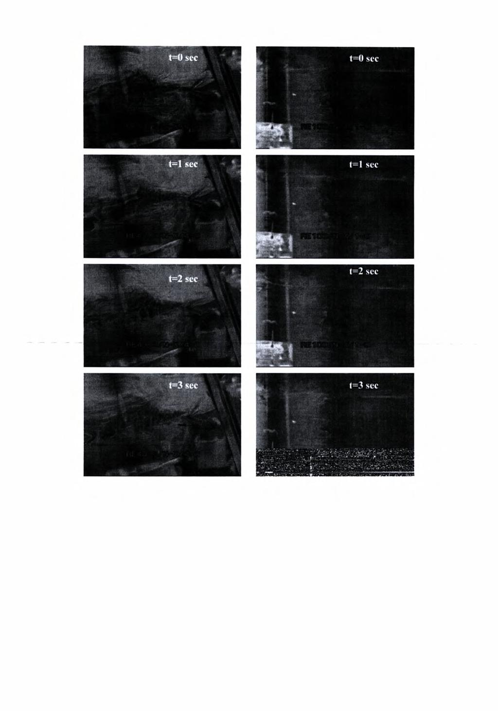 α Ρ Σχήμα 4.5: Οπτικοποίηση της ροής για ρευστό έγχυσης νερό- χρωστική, με έγχυση από το ακροφύσιο 1,