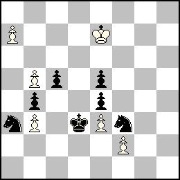 Evgeny Fomichev Δύθεκε Κλεία Manolas-60 JT 2010 B21 1.Sc4 bxc4 2.Kxc4 a8=s 3.Kd5 Sb6# 1.Sd4 exd4 2.Kxd4 a8=r 3.Kd5 Rd8# 1.c4 bxc4 2.Kxc4 a8=q 3.