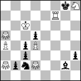 Bc5=S# D15 Γεύηεπορ Έπαινορ: Alberto Armeni (Ιηαλία) Ρα καύξα πηόληα, αλίθαλα λα δώζνπλ πξαγκαηηθή κάρε, δελ κπνξνύλ παξά λα θαηαζηξέςνπλ ηε ζέζε ησλ καύξσλ.