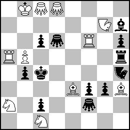 Kc6 Se7# Gerard Smits 3 ε Δύθεκε Κλεία Phénix 1989 1.Ga8! [2.Ga4+ b3 3.Ga6#] 1 Gh2 2.Bf5 [3.Ne8# A, Rxc6# B] 2 Rxf5 a 3.