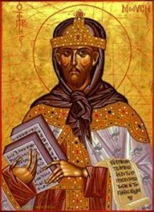 September 03 Holy Father Theoctistus and his fellow struggler Euthymius the Great Saint Theoctistus, a monk at the Palestinian lavra of Pharan, embraced a more severe life in the wilderness with his